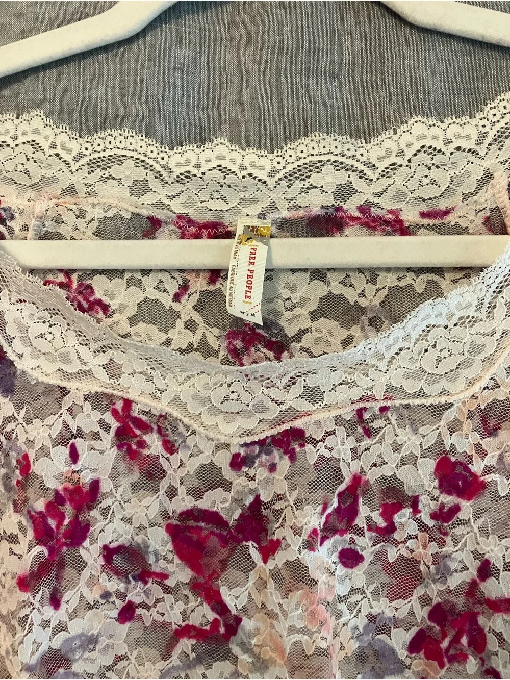 Free People Y2K Lace Layering Top